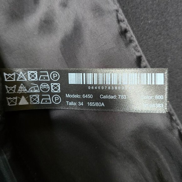 Massimo Dutti Women’s Wool Blend Long Coat – Black – Size 34 (XS/S) - Picture 11 of 11